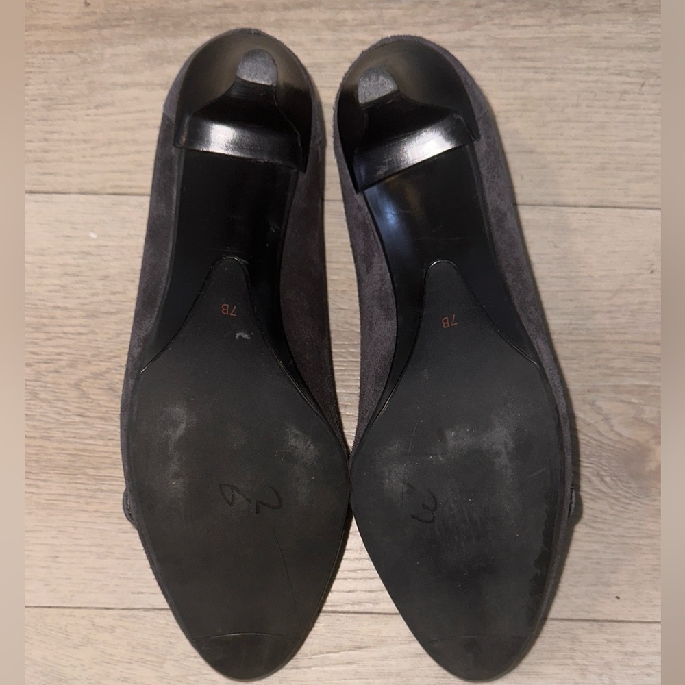 Talbots Vintage Suede Loafers with Heel - Picture 5 of 8